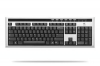 клавиатуры LOGITECH UltraX Premium Keyboard, USB, silver, oem, (920-000184)