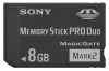 - Sony MSMT8GN Memory Stick 8GB PRO DUO Mark2